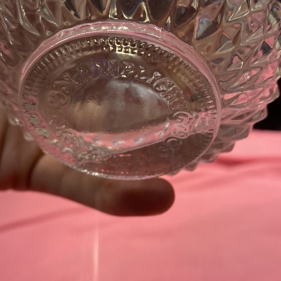 Old antique Crystal torch flame light hard to read the bottom is the maker - Picture 7 of 7